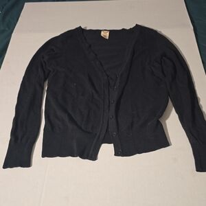 Faded Glory Women's Black Cardigan Sweater